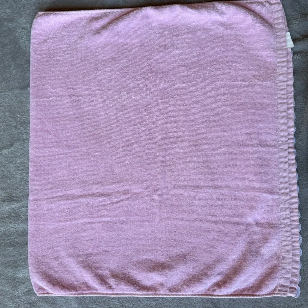 Vtg R.A. Briggs 3 Pink Floral Rose Embroidered Lace Trim Towels 2 Washcloths HTF